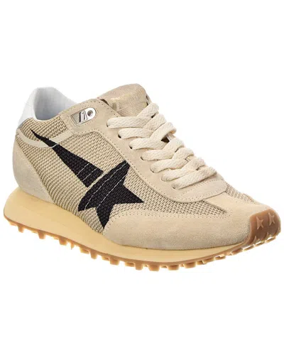Golden Goose Marathon Suede & Canvas Sneaker In Brown