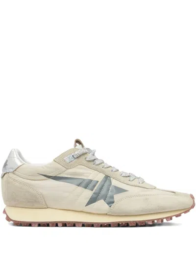Golden Goose Marathon Suede-leather Sneakers In Neutral