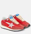 Golden Goose Low Top Sneakers Contrasting Panels In Red