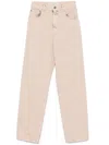 Golden Goose Relaxed-fit Trousers With Five-pocket Design And Star Embellishments