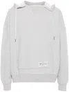 Golden Goose Drawstring Hood Kangaroo Pocket Sweater In Grey