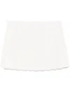 Golden Goose Marcie High-waisted Mini Skirt A-line Pleated In Papyrus