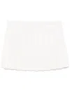 Golden Goose Marcie High-waisted Mini Skirt A-line Pleated In White