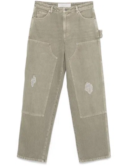 Golden Goose Marley Painter Jeans In Beige