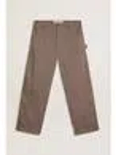 Golden Goose Marley Virgin Wool Blend Trousers In Brown