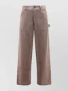 Golden Goose Journey Virgin Wool Blend Herringbone Painter Pants In Brown