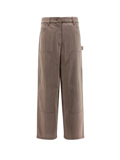 GOLDEN GOOSE MARLEY VIRGIN WOOL BLEND TROUSERS
