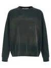 Golden Goose Deluxe Brand Men Cotton Sweatshirt With Distressed Effect In Brown