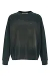 Golden Goose Crew Neck Sweatshirt With A Distressed Effect In Black