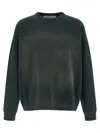 Golden Goose Deluxe Brand Men Cotton Sweatshirt With Distressed Effect In Black