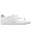 Golden Goose Worn-out Sparkle Low-top Sneakers In White
