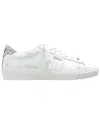 Golden Goose Worn-out Sparkle Low-top Sneakers In White