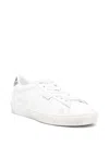 Golden Goose Worn-out Sparkle Low-top Sneakers In White
