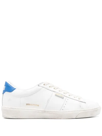Golden Goose Smooth Leather Matchstar Sneakers In In White