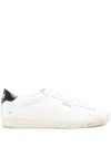 Golden Goose Matchstar Leather Sneakers In White