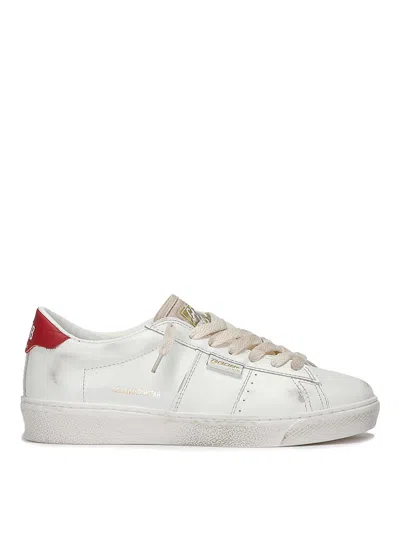 Golden Goose Matchstar Shiny Leather Upper And Heel With Nylon In White