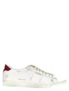 Golden Goose Matchstar Sneakers In Glossy Leather With Glossy Red Leather Heel Tab In White
