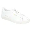 Golden Goose Low-top Sneakers With Distressed Leather Finish And Gold Accents In White