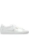 Golden Goose Leather Sneakers Featuring Perforated Detailing In White