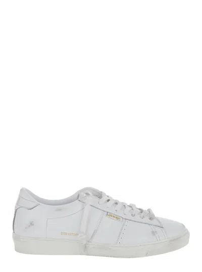 Golden Goose Matchstar Shiny Leather Upper And Heel In White