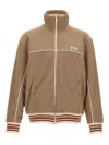Golden Goose Star M's Zipped Track Jacket Technical Poly In Brown