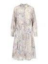 Golden Goose Maxi Chemisier Dress In Burgundy