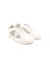 Golden Goose May Leather And Glitter Upper Suede Star Glitte In White
