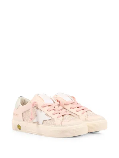 Golden Goose Kids' May Glitter-detail Sneakers In Multi