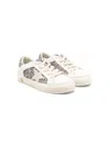 Golden Goose May Leather And Glitter Upper Suede Star Glitte In White