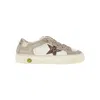 Golden Goose 'may' Leather Sneakers Kids In Neutral