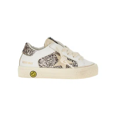 GOLDEN GOOSE 'MAY' LEATHER SNEAKERS KIDS