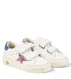 Golden Goose Leather May School Sneakers In White