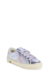 Golden Goose May School Metallic Leather Sneaker In Purple