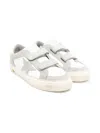 Golden Goose Old School Leather Upper Suede Star Nabuk Heel In White
