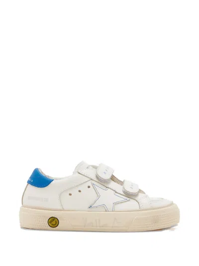 Golden Goose Kids' May School Star-appliqué Sneakers In White