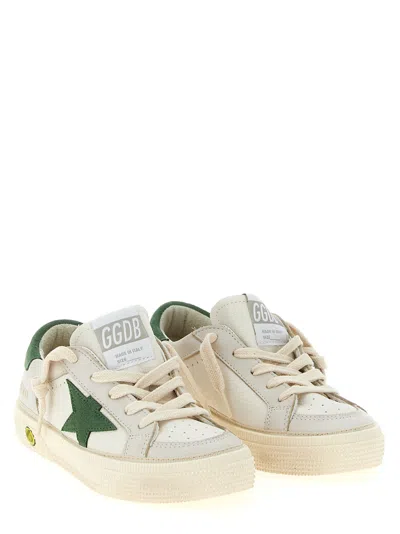 Golden Goose Kids' May Sneakers In Green