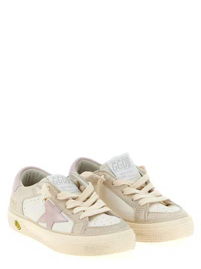 Golden Goose Kids' May Sneakers In Neutral
