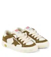 Golden Goose May Leather Upper Toe Star And Heel In White