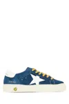 Golden Goose May Leather And Suede Sneakers In Blue