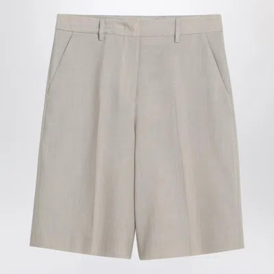 GOLDEN GOOSE GOLDEN GOOSE MÉLANGE WOOL-BLEND BERMUDA