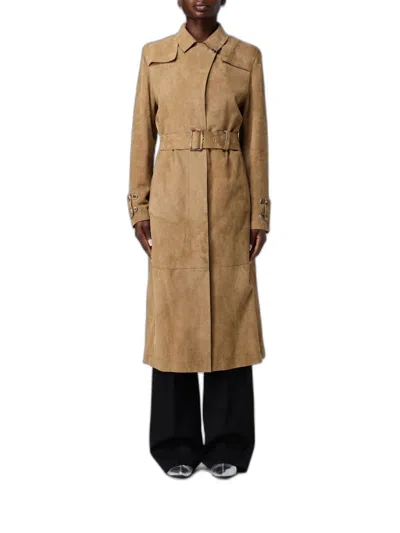 Golden Goose Mellow Buff Cotton Coat In Neutral