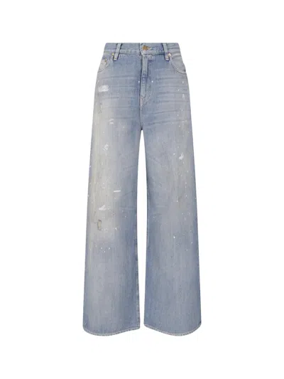 Golden Goose Melody Boyfriend Jeans With Relaxed Leg And Vintage-effect Details In Yellow