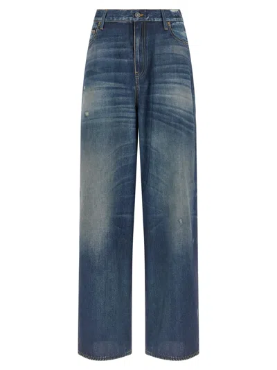 Golden Goose Melody Boyfriend Pants In Blue