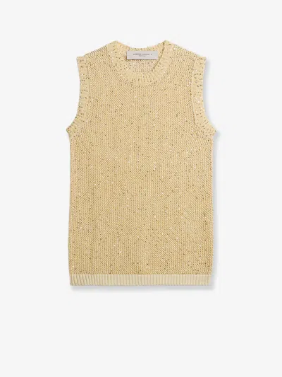 Golden Goose Melyssa Sequin Sweater In Nude