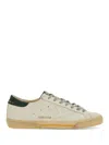Golden Goose Super Star Leather Upper Toe And Tongue Suede Heel Sneakers Grey In Neutral