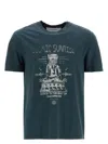 Golden Goose Men's Journey M`s T-shirt Regular Dyed Printed Organic Gauze Cotton Jersey In Grey