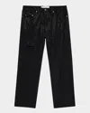 Golden Goose Loose Skate Jeans In Black Denim In Black