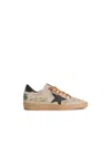 Golden Goose Ballstar Suede Upper Toe Tongue And Spur Leather Star And Heel Sneakers Black In Nude