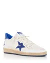 Golden Goose Vintage Low-top Sneakers With Laminated Leather Details In White