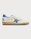 Golden Goose Vintage Low-top Sneakers With Laminated Leather Details In Multi